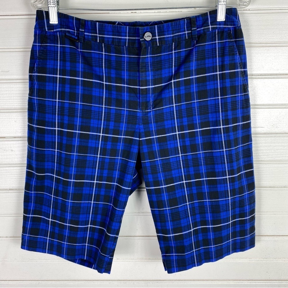 Ralph Active Ralph Lauren Bermuda Shorts Blue Plaid Women's Size 10